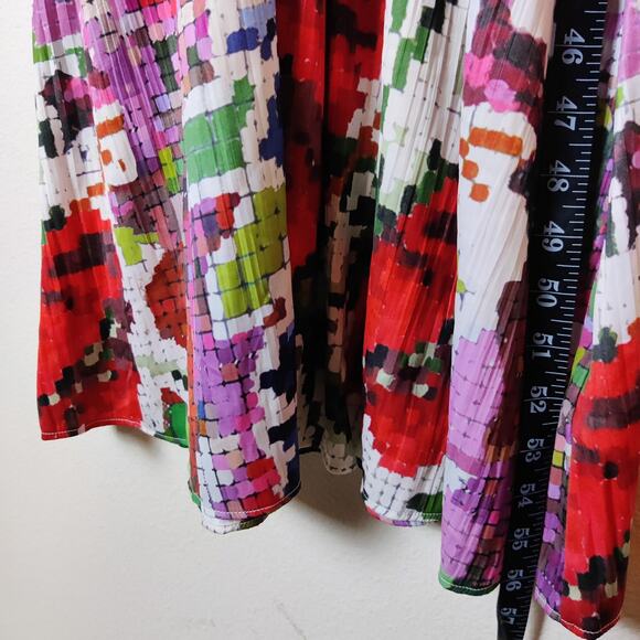 Kristin Lamb x Anthropologie Thea Twofer Sweater Dress Floral Skirt Large Petite - Picture 16 of 16